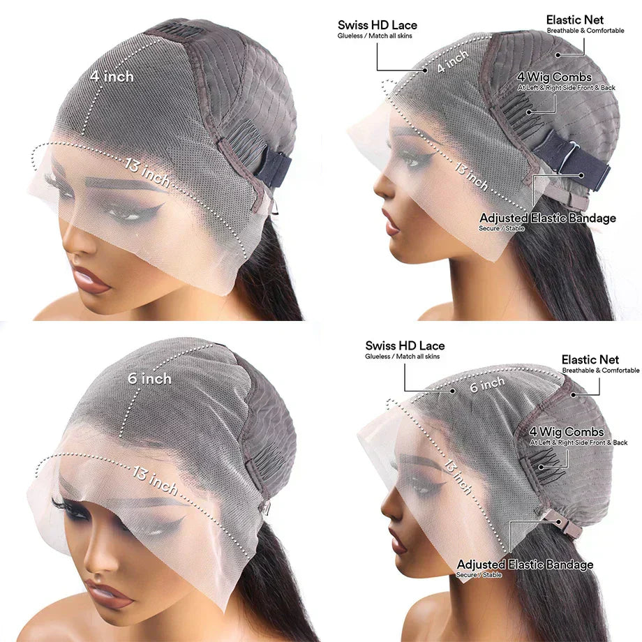 Burgundy Hd Lace Frontal Human Hair Wig